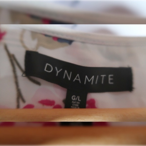 Dynamite Floral Wrap Dress - Picture 4 of 5